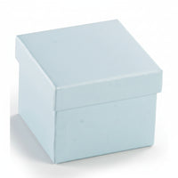 Light Blue Leatherette Double Ring Slit Box