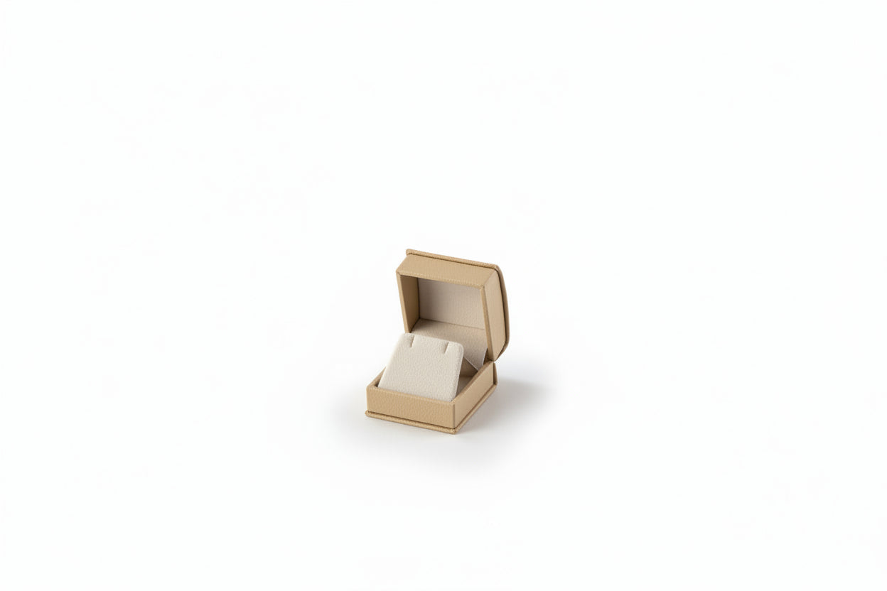 Beige jewelry box