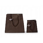 Chocolate Matte Laminated Tote Bag(Small)