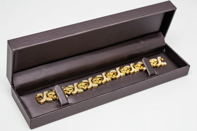 Purple Leatherette Bracelet Box