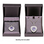 Purple Leatherette Large Pendant Box