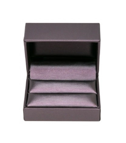Purple Leatherette Double Ring Slit Box