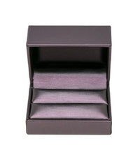 Purple Leatherette Double Ring Slit Box