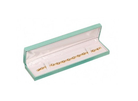 Teal Blue Leatherette Bracelet Box