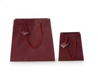 Burgundy Matte Laminated Tote Bag(Small)