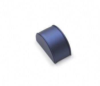 Navy Blue Leatherette Small Bracelet Dome