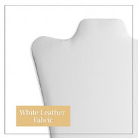 Novel Box 14.5" White Leatherette Linen Velvet Necklace Chains Pendant Jewelry Foldable