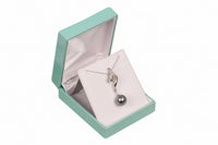 Teal Leatherette Pendant Box