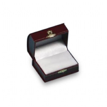 Leatherette Domed Double Ring Box