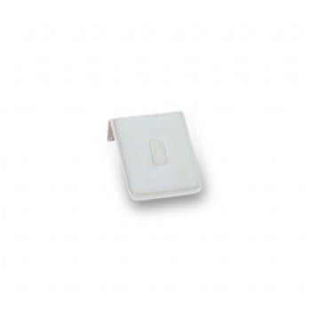 White Leatherette Clip Ring Stand