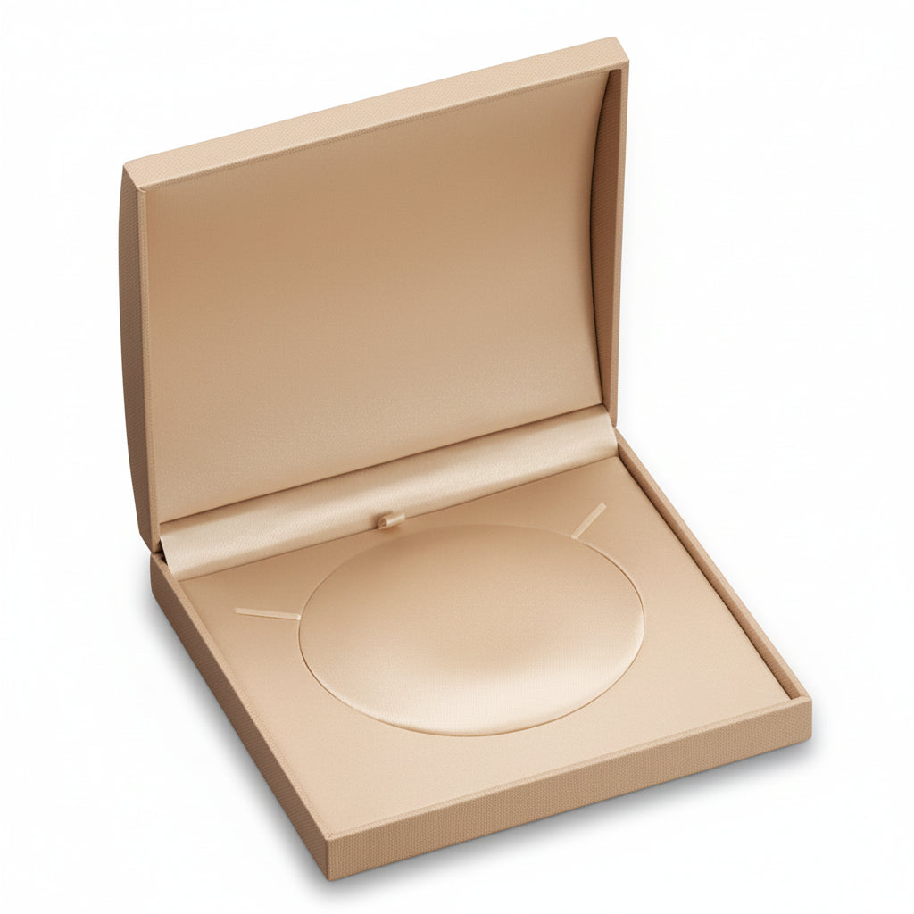 Blue jewelry box on a white background