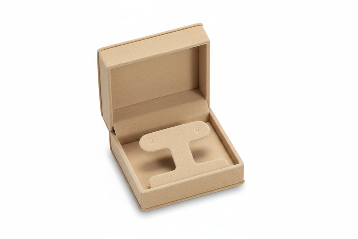 Beige jewelry box
