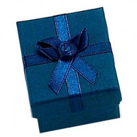 Assorted Colors Cardboard Ring Box with Bow