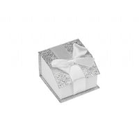 High Quality Paper Ring Box with Satin Bow Magnetic Closure
