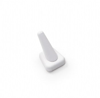 White Leatherette 1 Ring Finger Display
