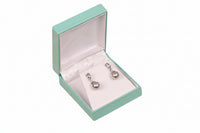 Teal Leatherette Pendant/Earring Box