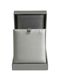 Silver Leatherette Necklace/Pendant Box