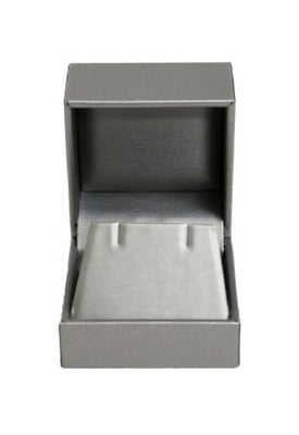 Silver Leatherette Earring Box