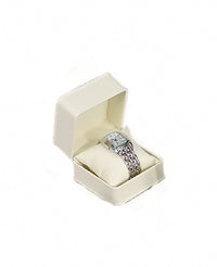 Plush Cream Faux Leather Box Watch (pillow)