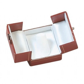 Leatherette Double Door Ring Finger Box