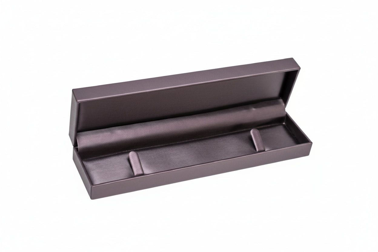 Purple Leatherette Bracelet Box