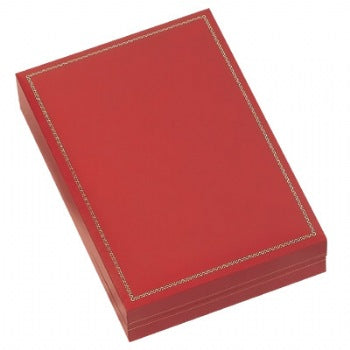 Leatherette with Gold Rim Large Necklace Box