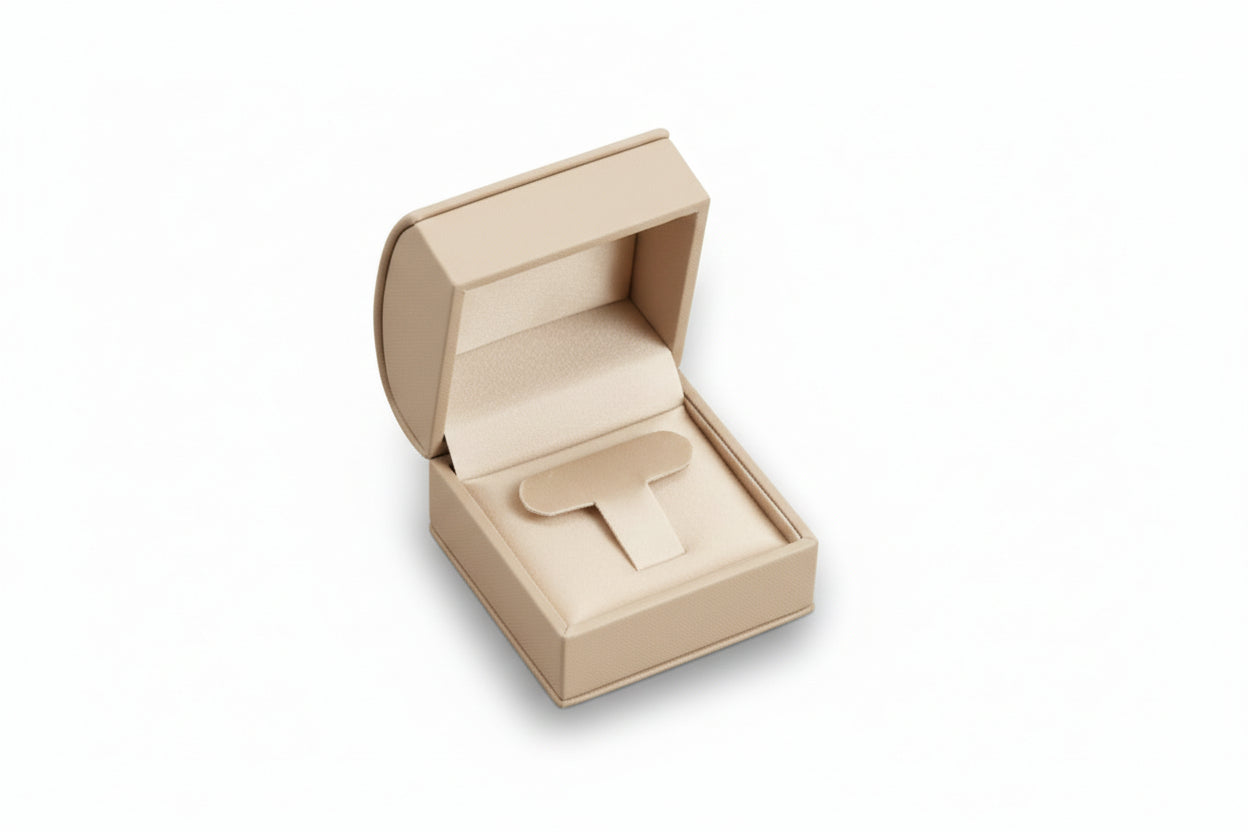 Beige jewelry box 