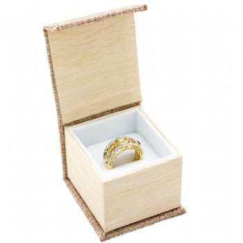 Deluxe Burlap Magnetic Ring