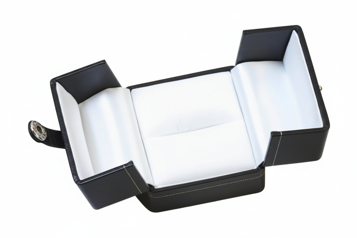 Leatherette Double Door Ring Box