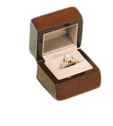 High Veneer Premium Wood Ring Box