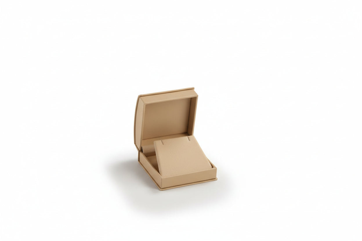 Leatherette Roll Top Large Earring/Pendant Box