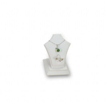 White Leatherette Ring/Pendant Display