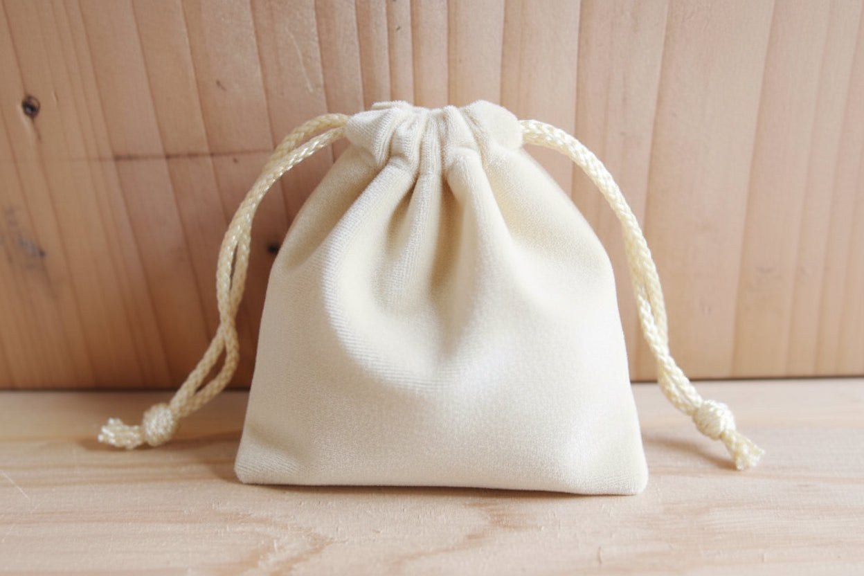 Velour Drawstring Pouch (M)
