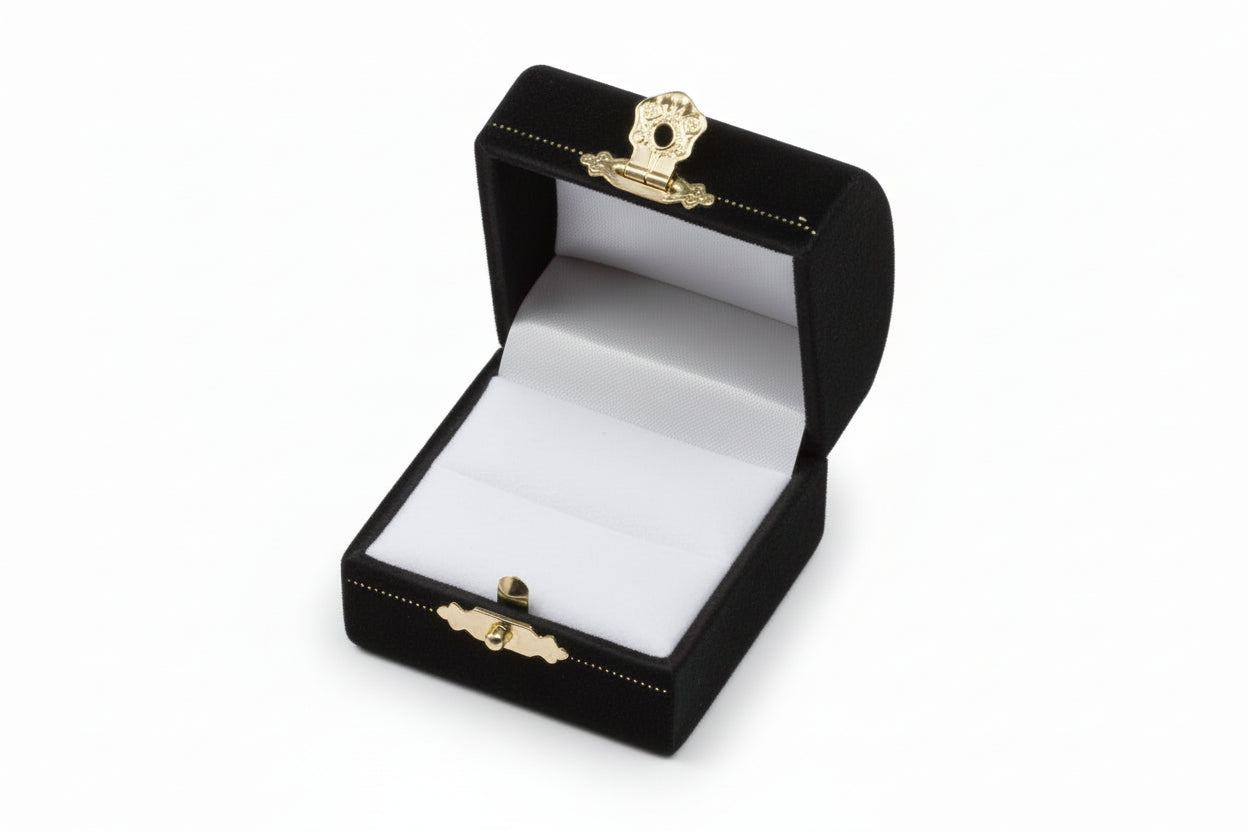 Leatherette Domed Ring Box