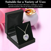 Leatherette with Gold Trim Large Pendant Box