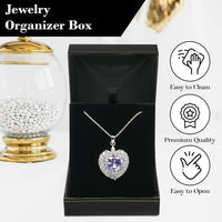 Leatherette with Gold Trim Large Pendant Box