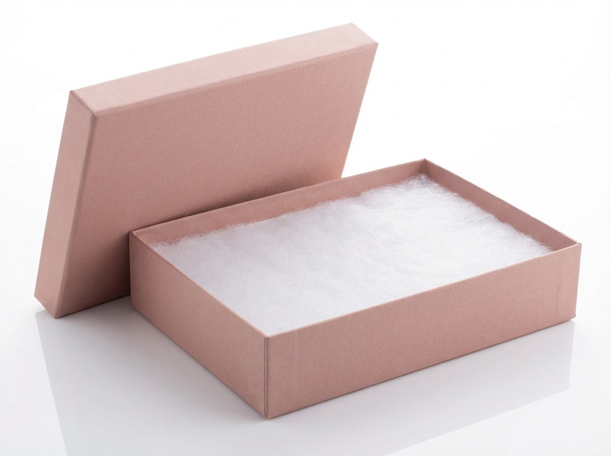 Pink cardboard box
