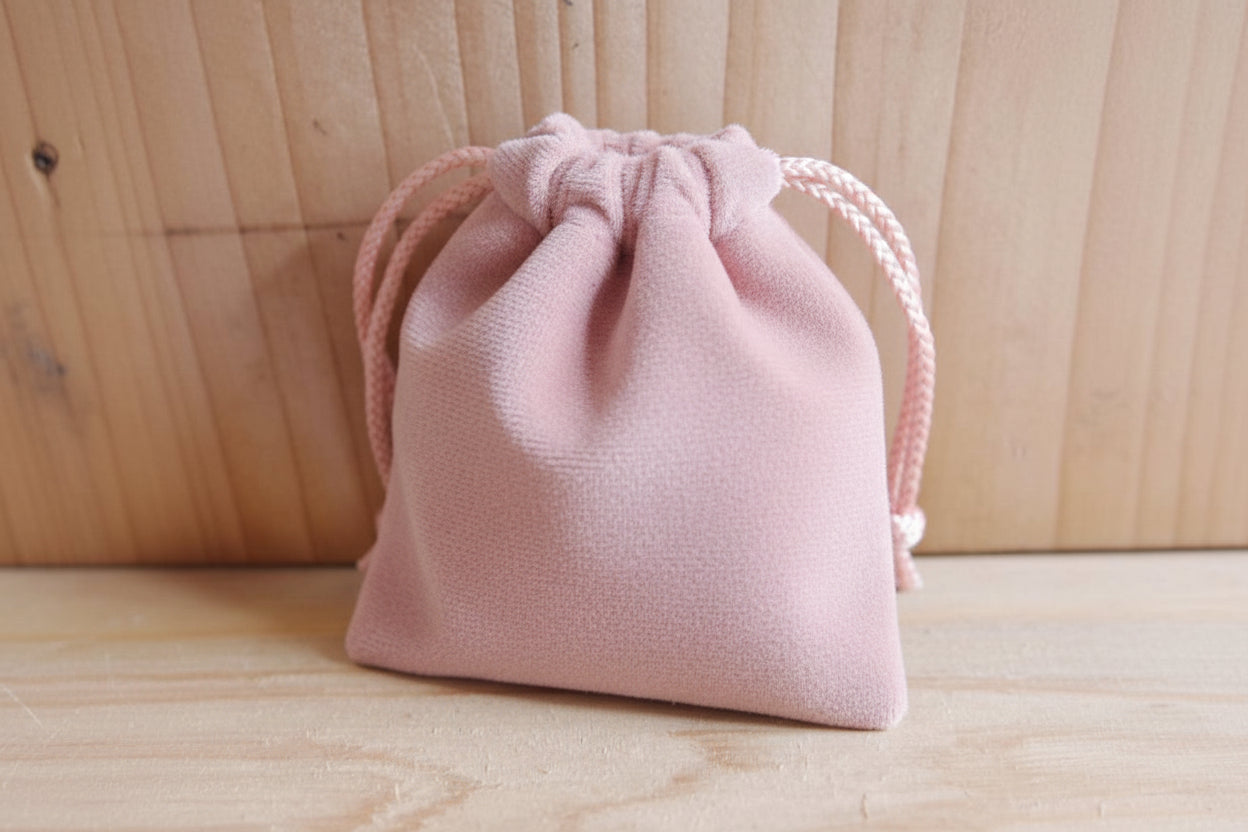 Velour Drawstring Pouch (M)