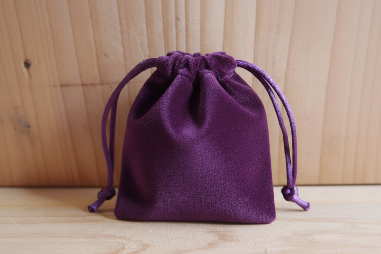 Velour Drawstring Pouch (M)