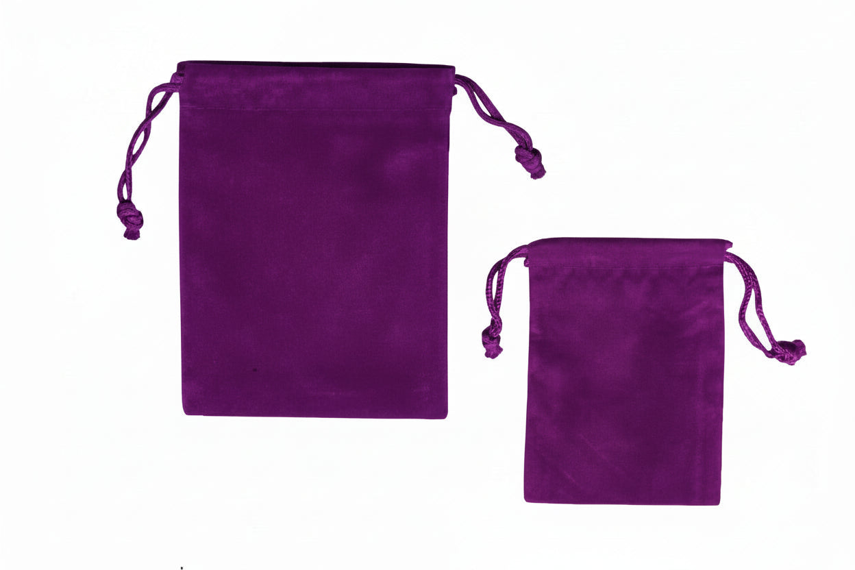 Velour Drawstring Pouch Large