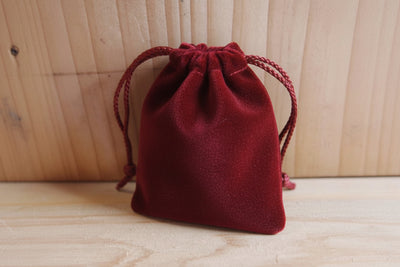 Velour Drawstring Pouch (M)