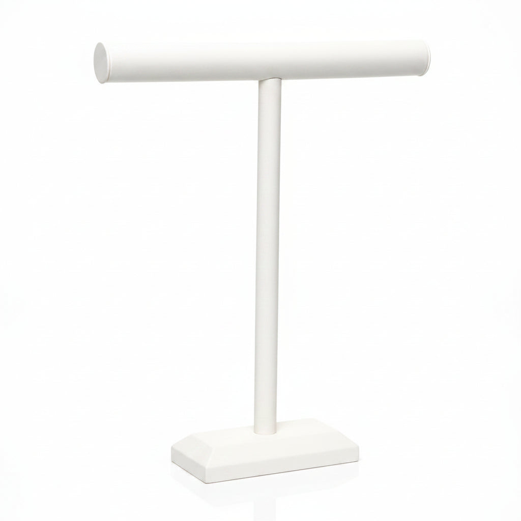Black Leatherette Round Shape T-Bar