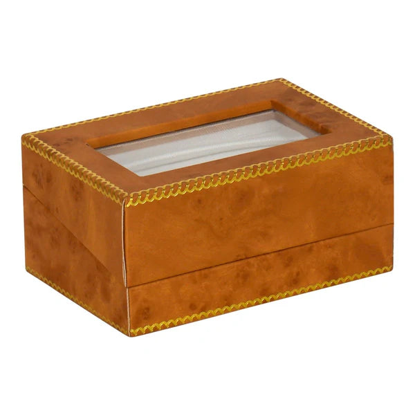 window leatherette double ring box-1
