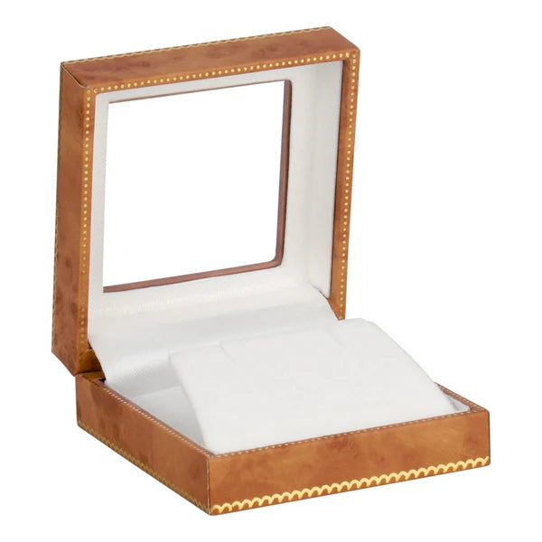 window leatherette earring and pendant box-2