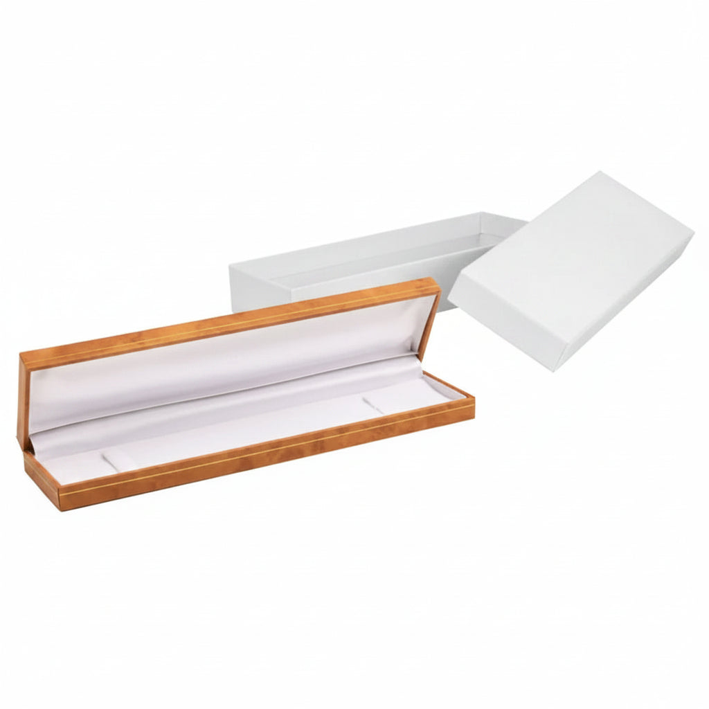 Woodgrain Leatherette Bracelet Box