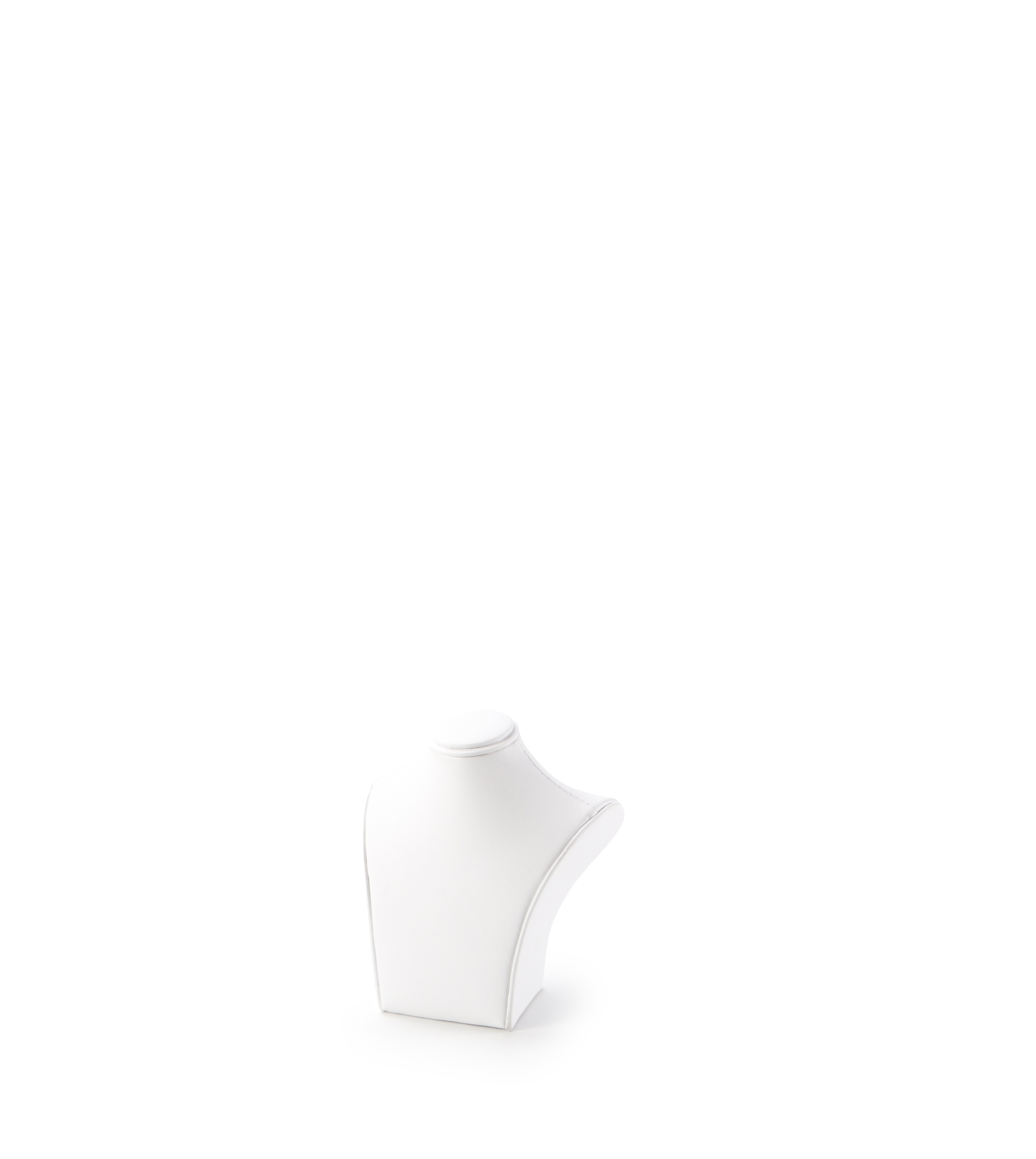 White Leatherette Small Neckform