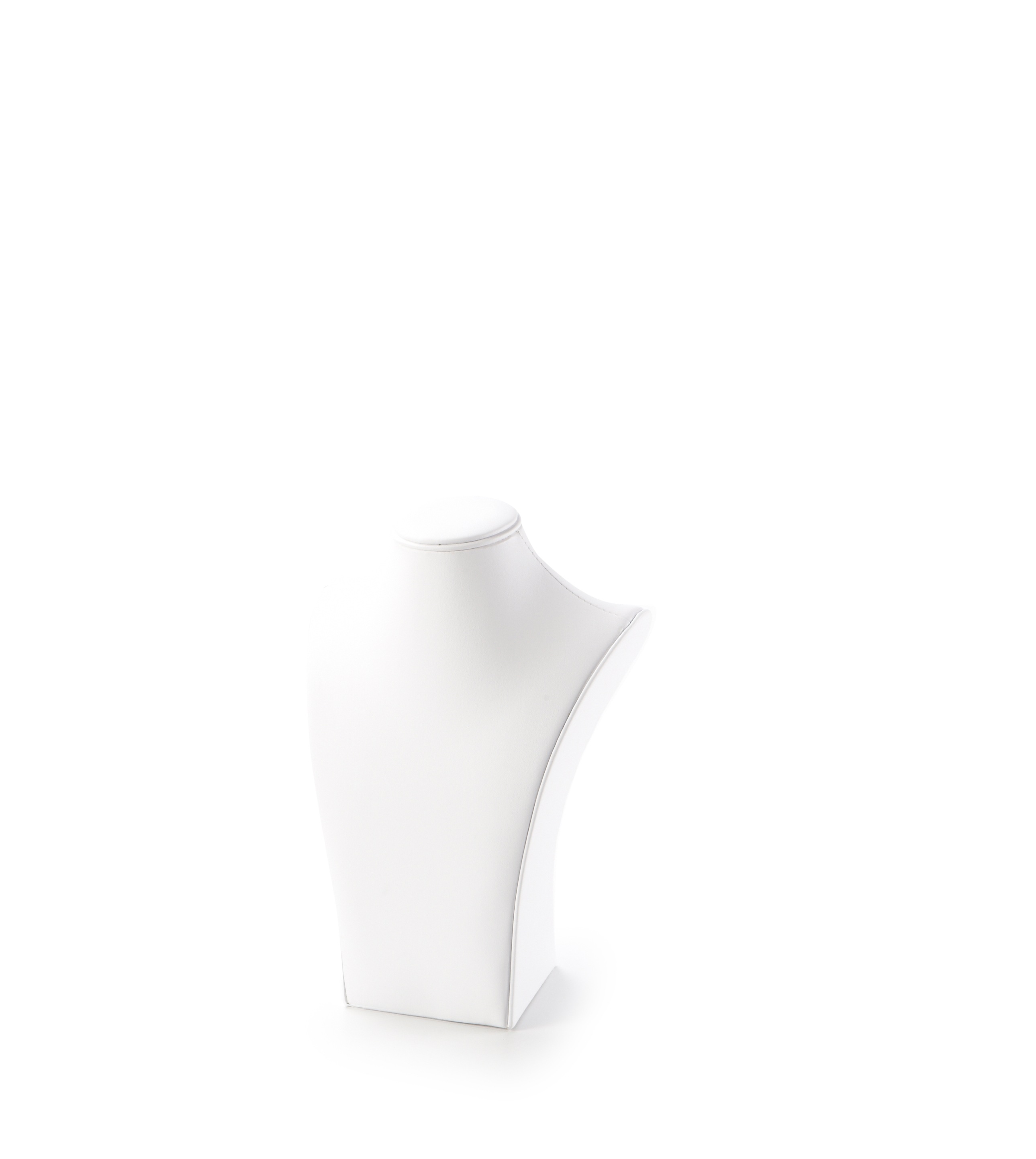 White Leatherette Large Neckform