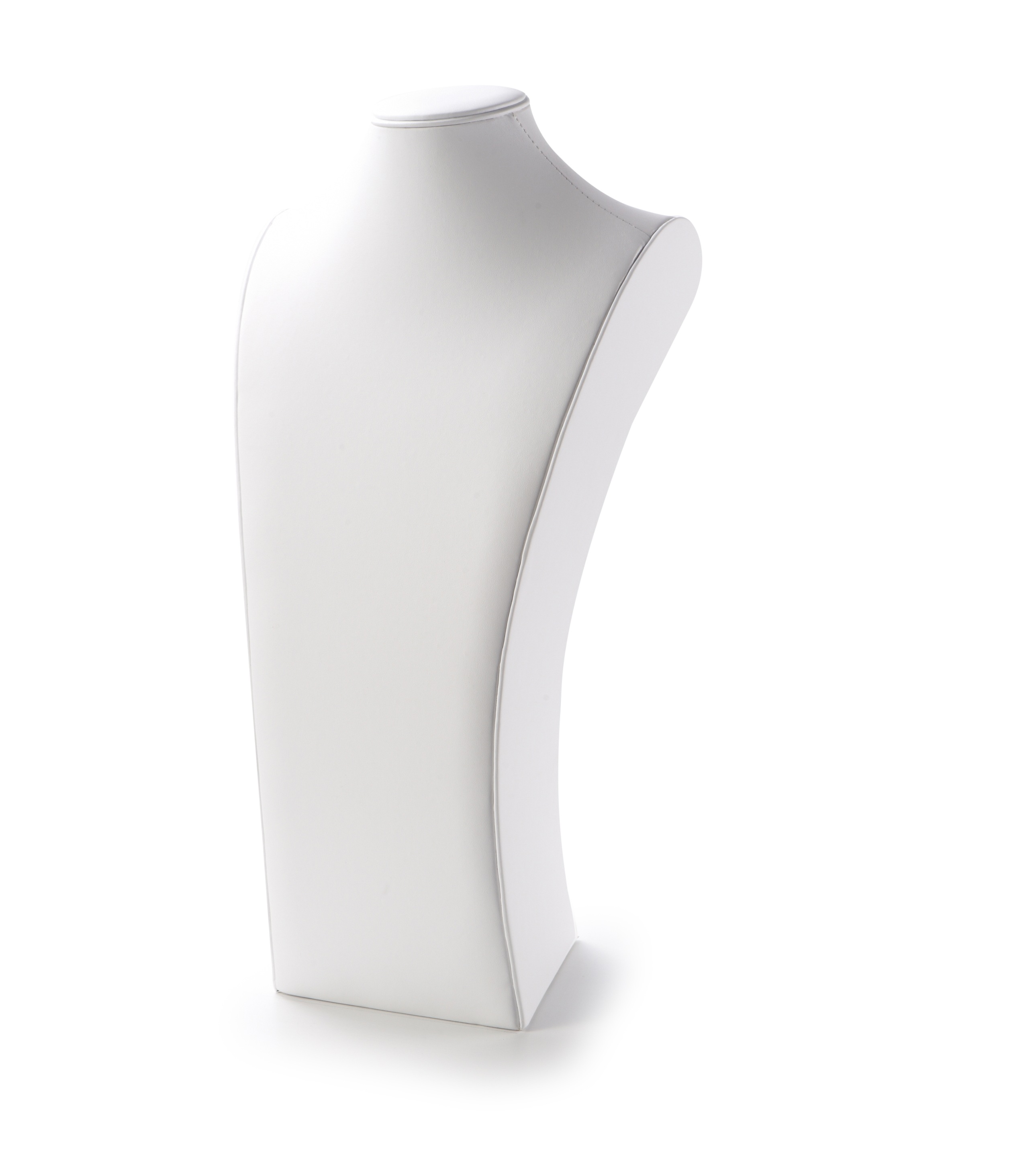 White Leatherette 2X-Large Neckform