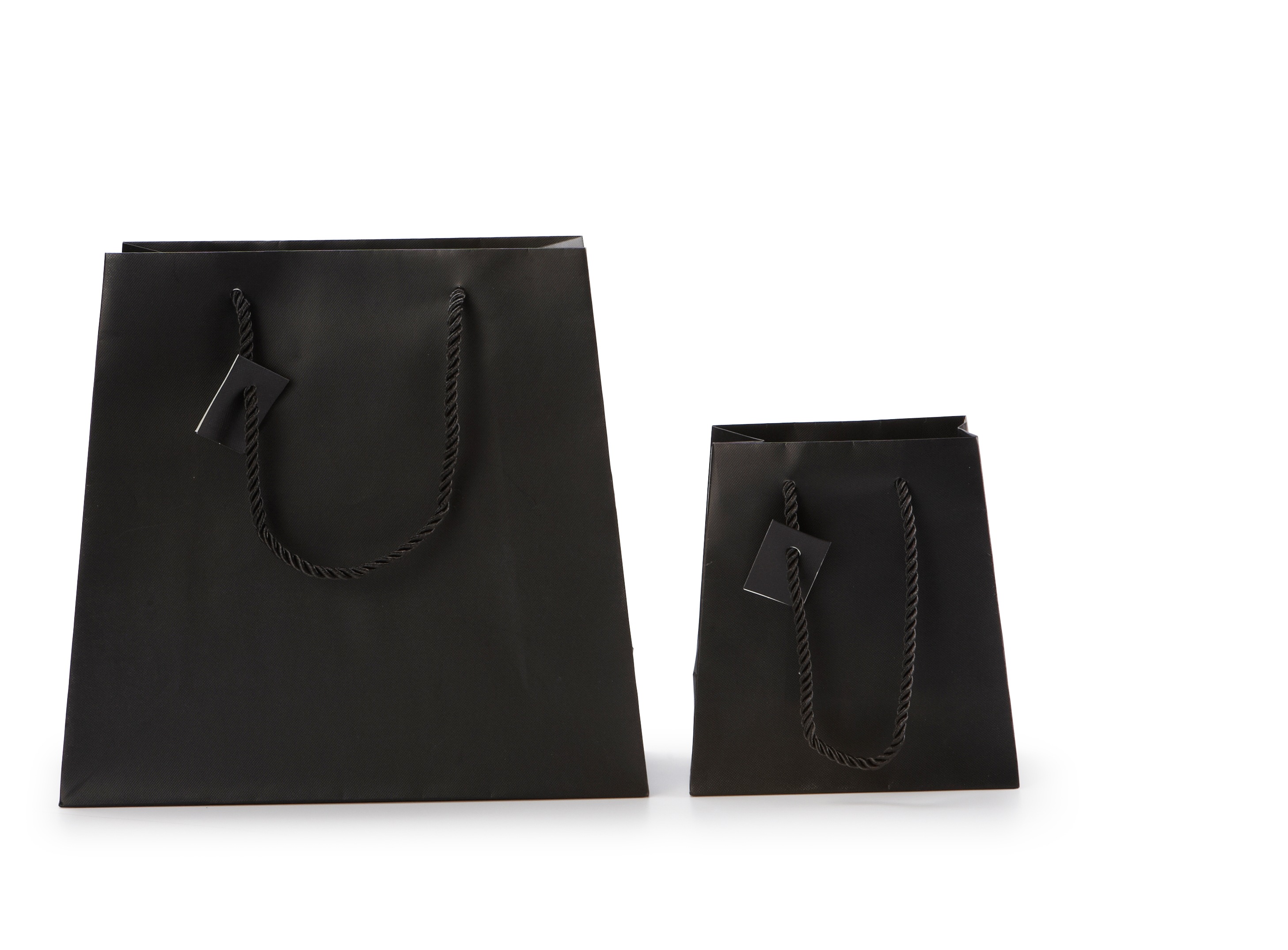 Black Matte Laminated Tote Bag(Large)