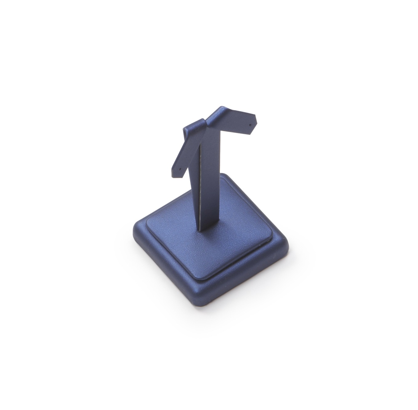 Navy Leatherette Earring Stand
